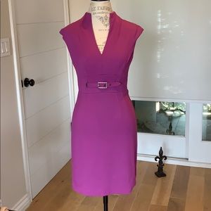 Trina Turk Purple Dress Size 4 Astra Buckle